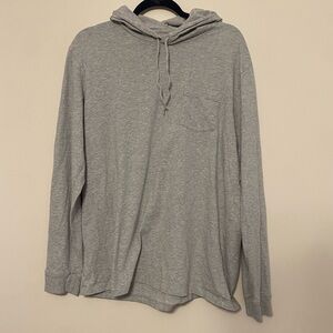 Vineyard Vines Gray Hooded Long Sleeve Shirt Large